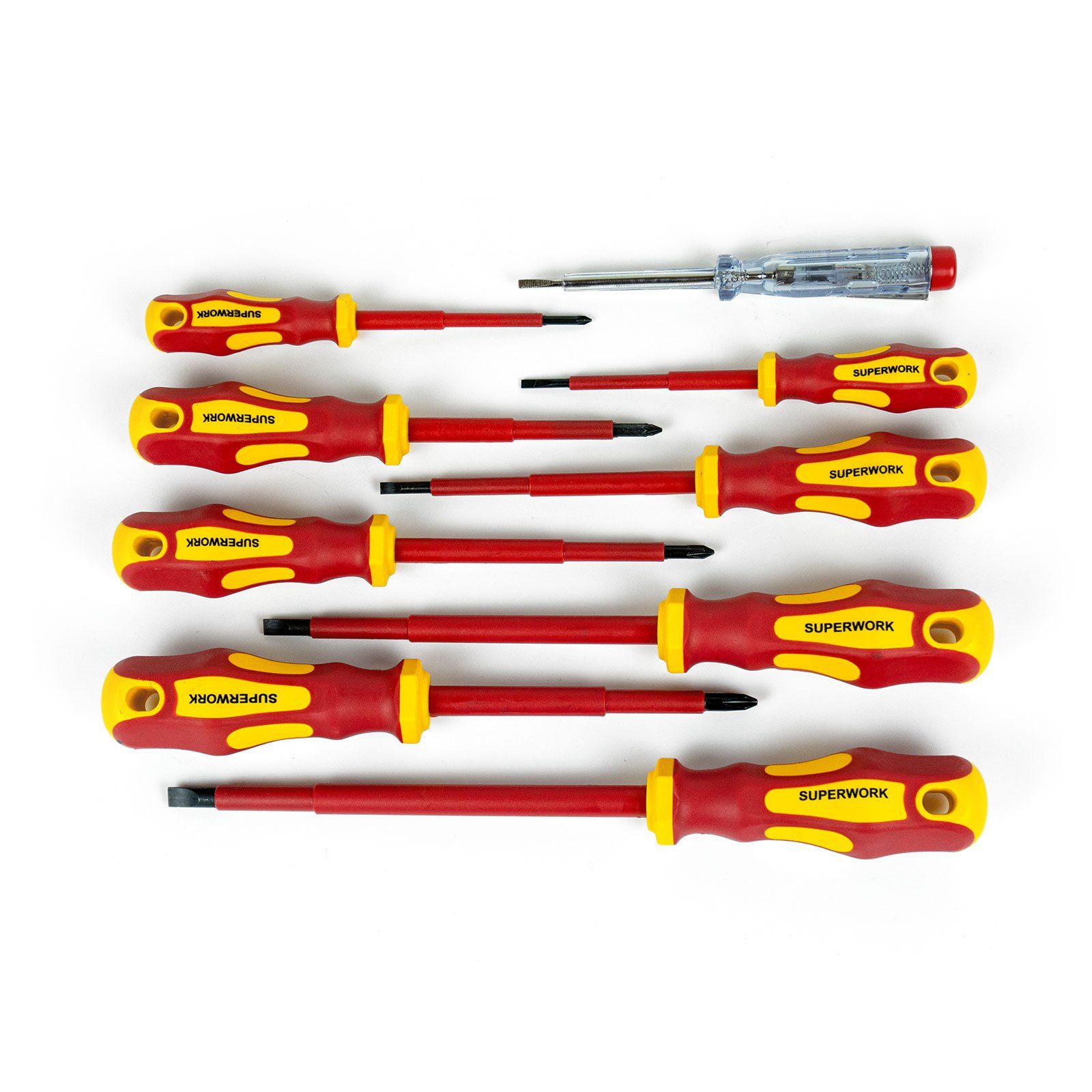 Weber GmbH Schraubendreher VDE Schraubendreher Satz 9-teilig, (Set)