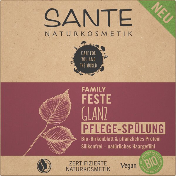 Sante FAMILY Feste Glanz Pflege-Spülung Bio-Birkenblatt & pflanzliches Protein Conditioner