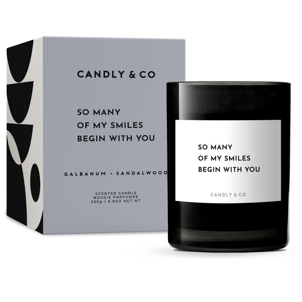 candly&co Bougie No.6 So many of my smiles begin with you Bougie