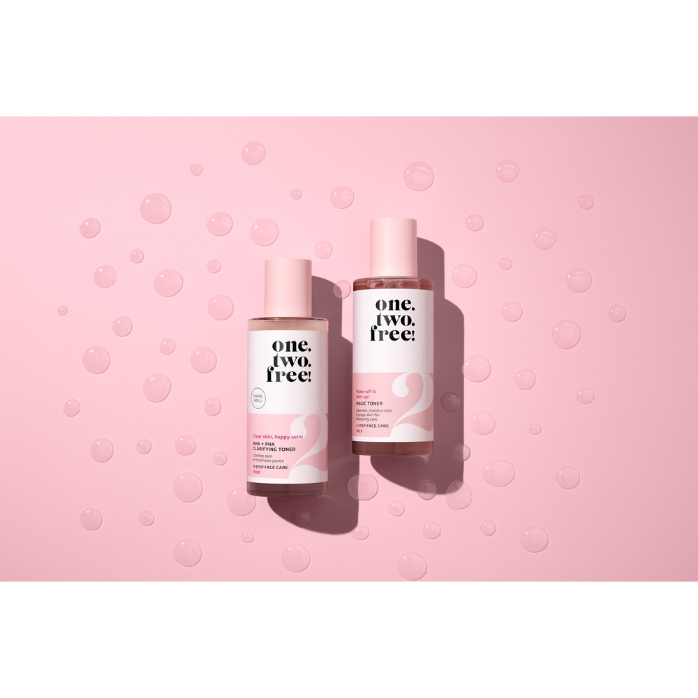 one.two.free! AHA + PHA Clarifying Toner Tonique Visage