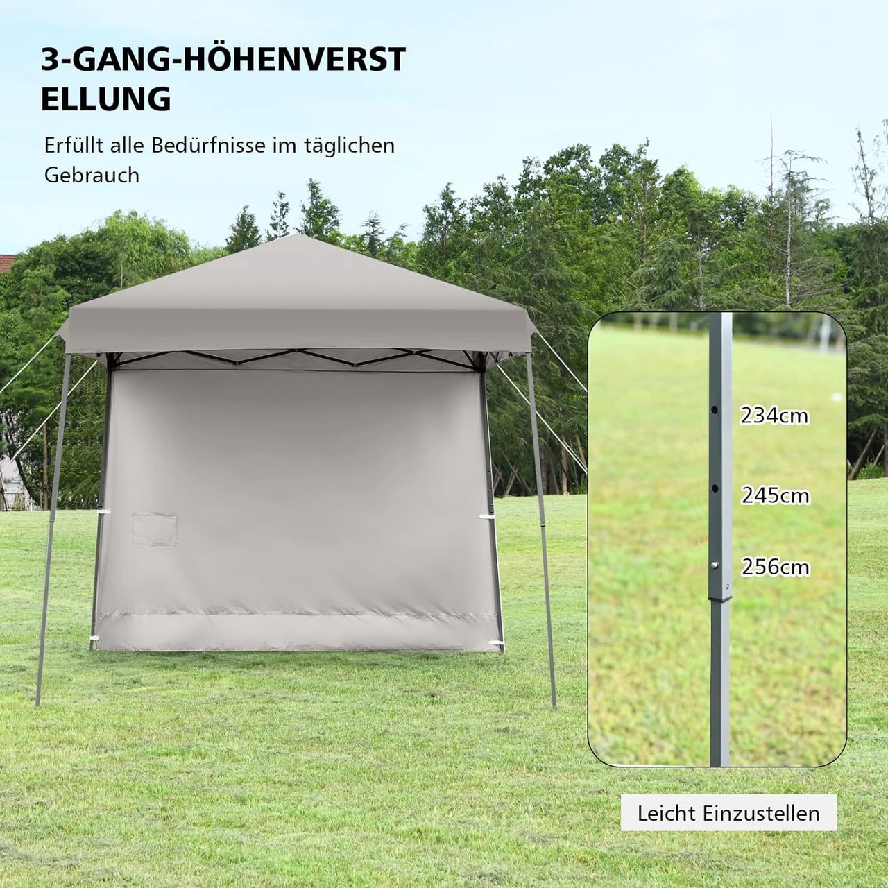 Costway COSTWAY Pavillon 3 x 3 m | Pop-Up Klicksystem