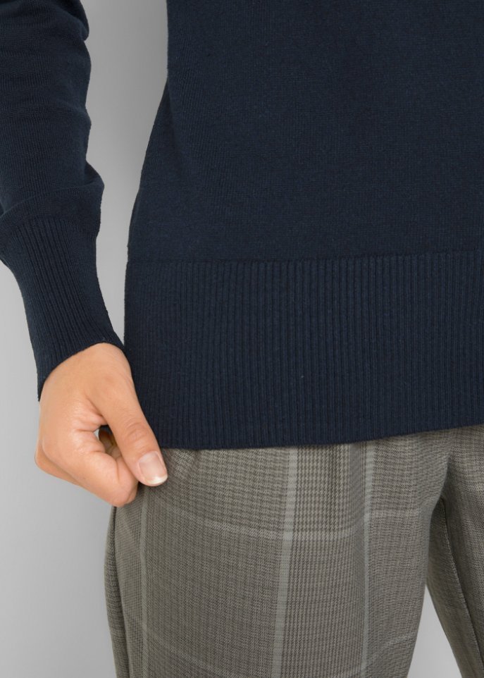 Basic Pullover mit recycelter Baumwolle