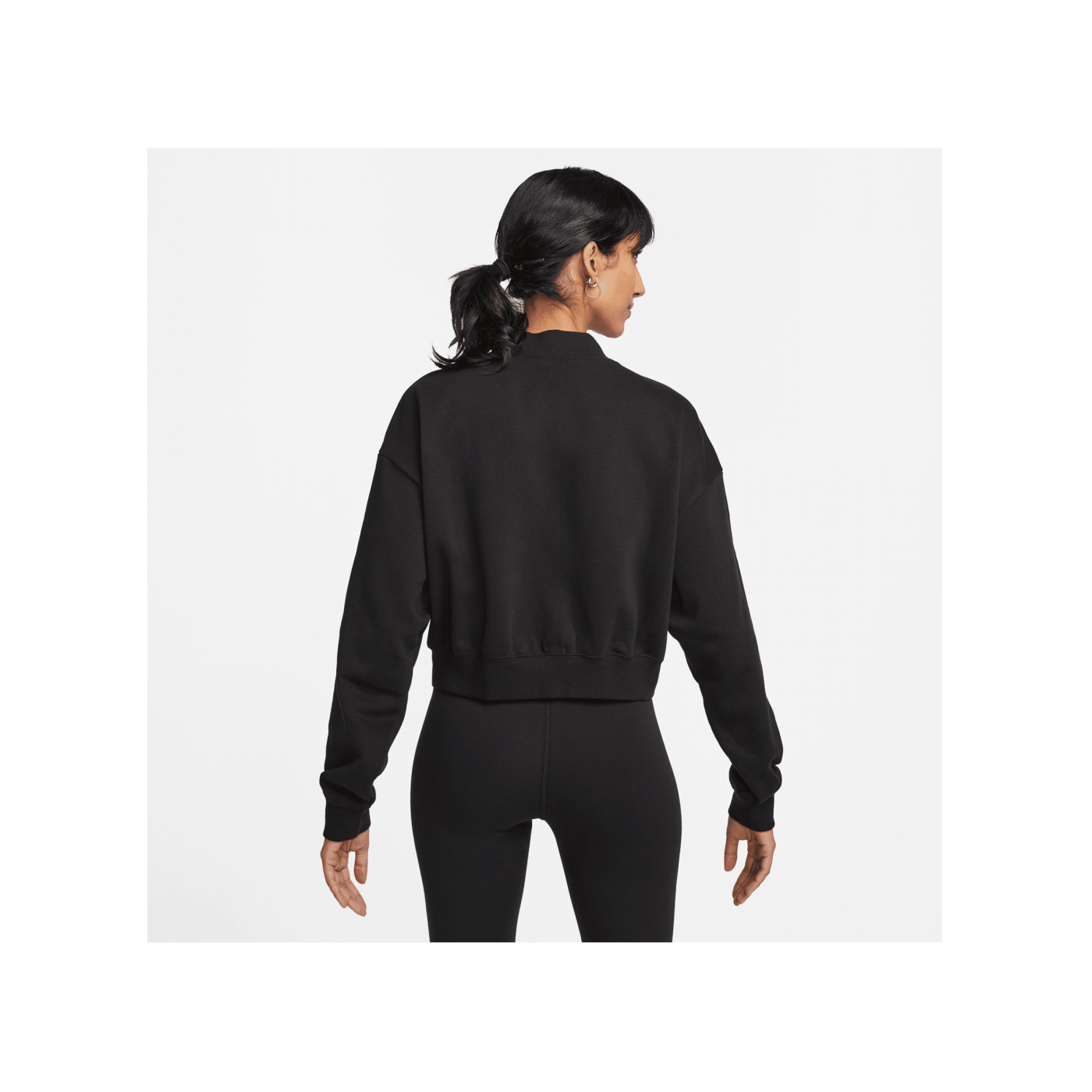 Nike Club Fleece Oversized Crop Jacke Damen F010