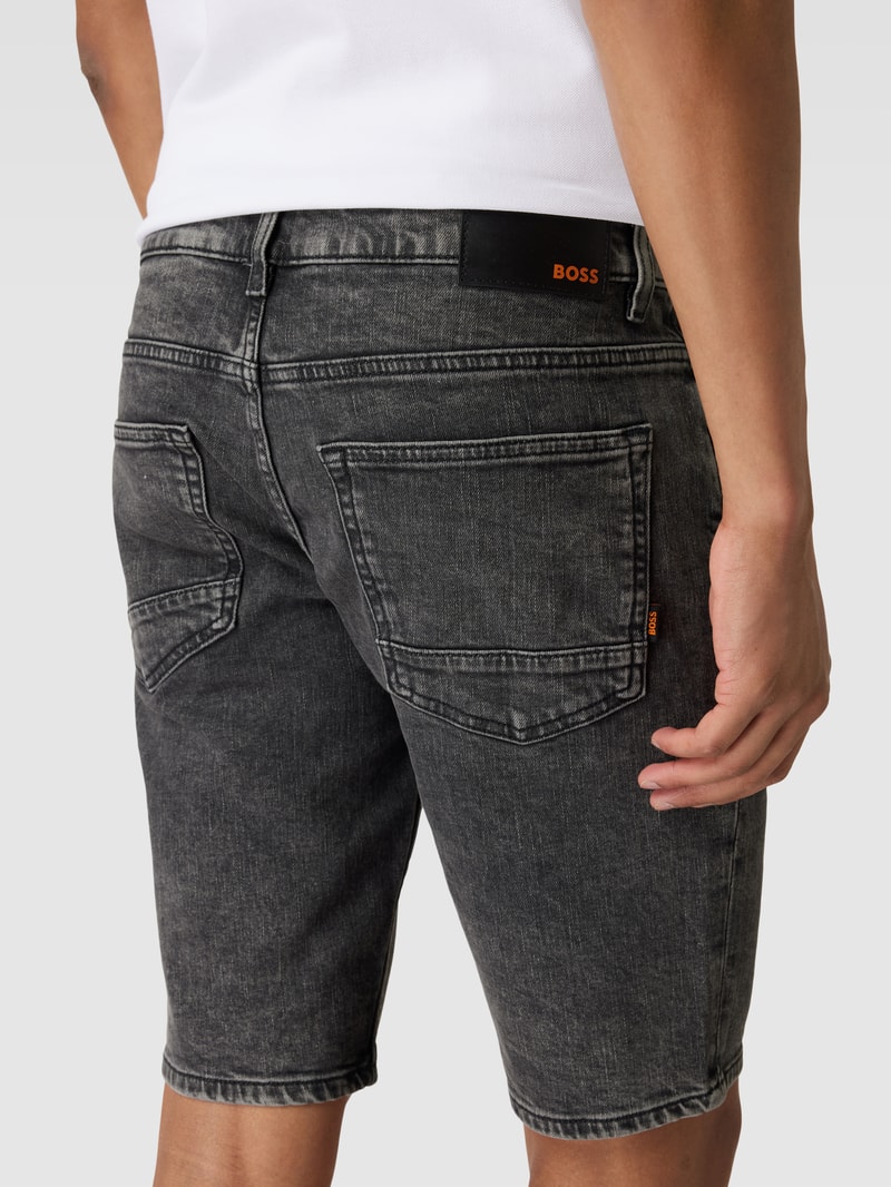 Jeansshorts im 5-Pocket-Design Modell 'Delaware' in dunkelgrau