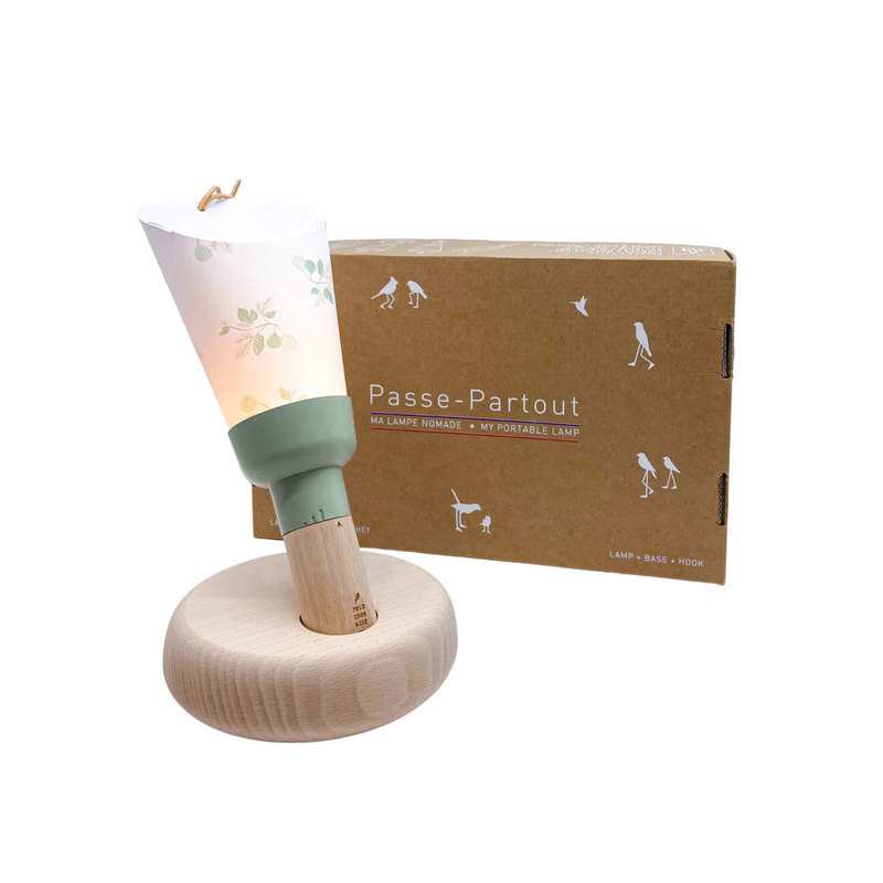 Coffret 5 en 1 lampe nomade Figuier-Cocoeko - Sauge Polochon and cie