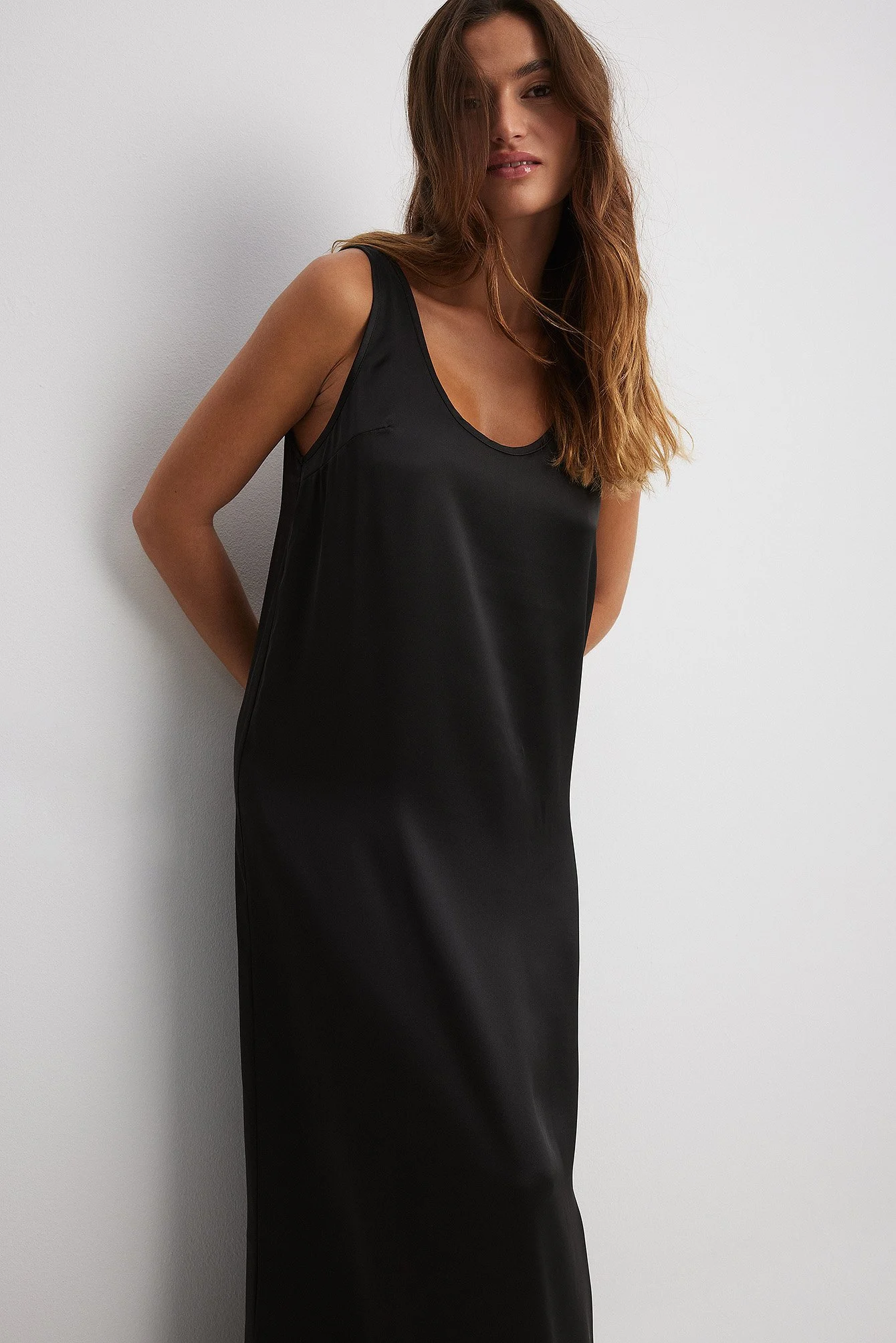 Satin Maxikleid