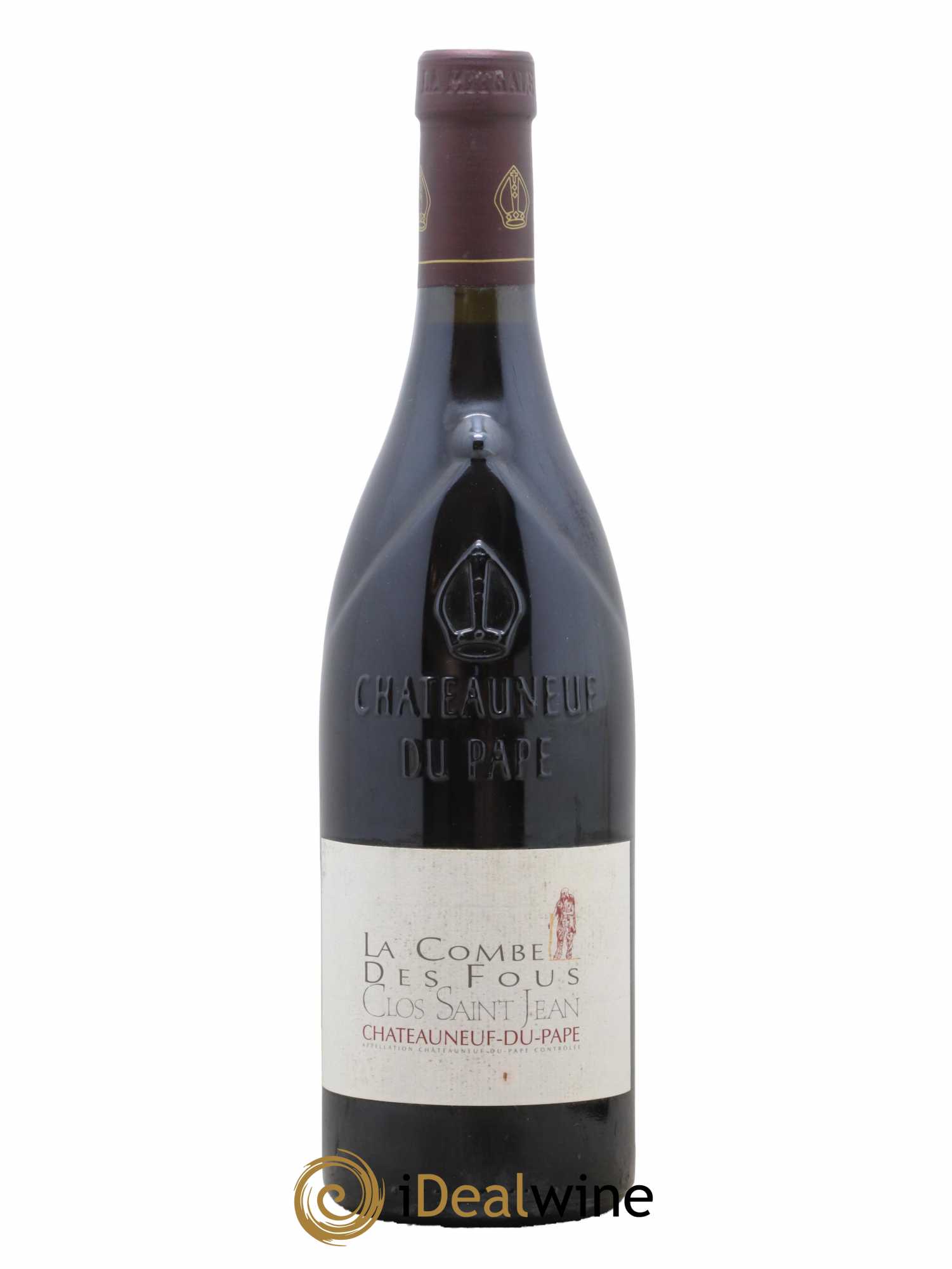 Châteauneuf-du-Pape Clos Saint-Jean La Combe des Fous Pascal et Vincent Maurel  2012 - Lot de 1 Bouteille