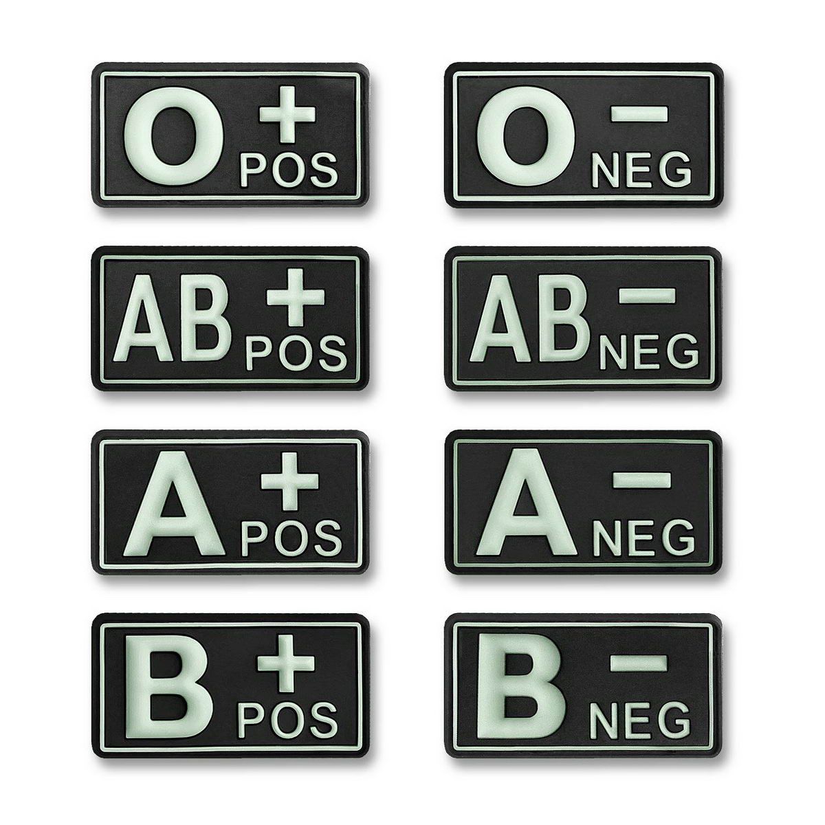 Rubber Patch 3D Blutgruppen