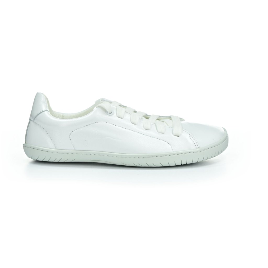 Aylla Shoes KECK weiß L auf weißer Sohle Barfuß-Halbschuhe