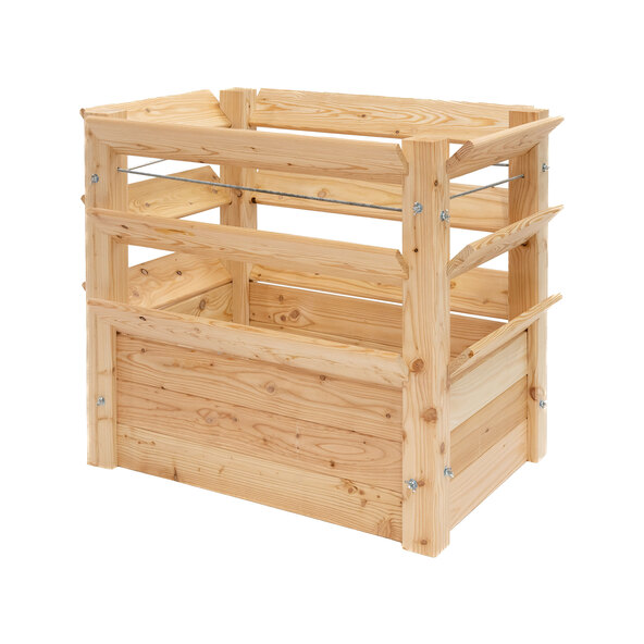 Lärchenholz-Hochbeet Premium XL Natur, 91 x 66 x 73 cm