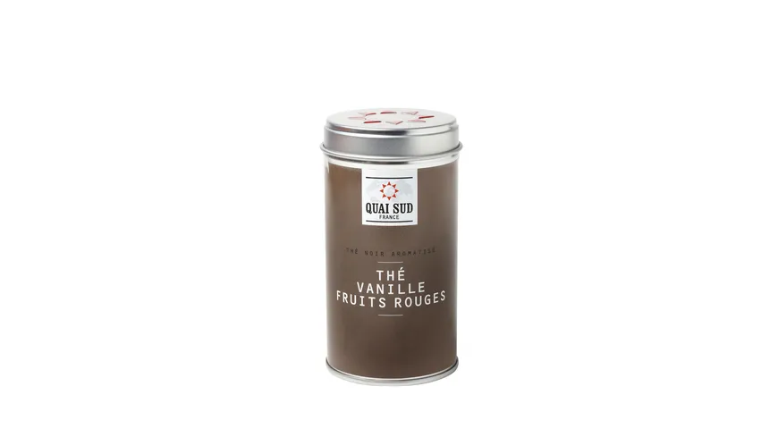 Quai Sud Schwarzer Tee rote Früchte mit Vanille in Dose 65 g