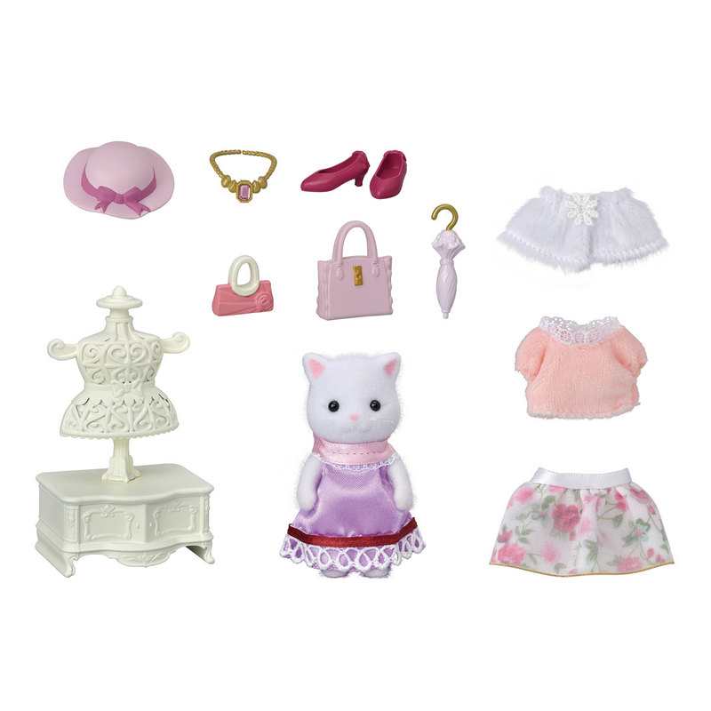 5461 La valisette de mode et grande soeur chat persan Sylvanian