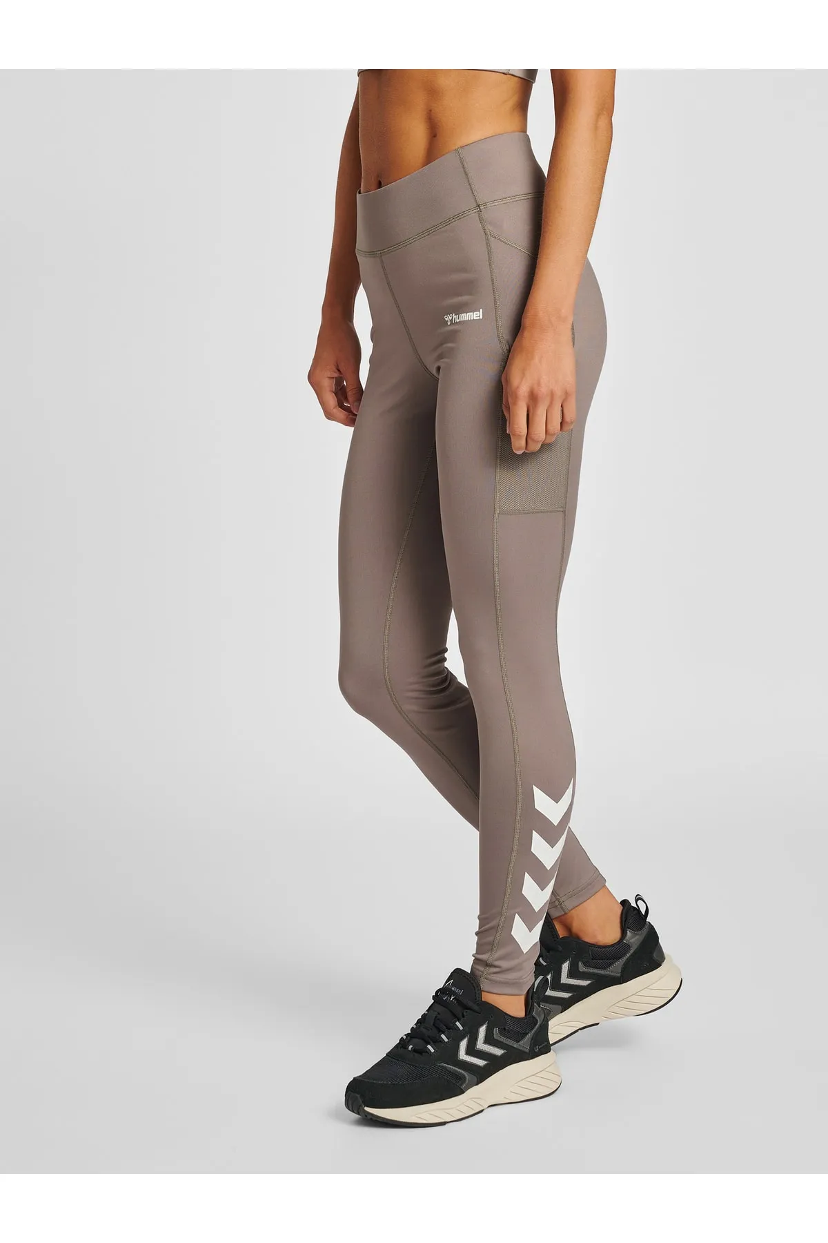 hummel  Sport-Leggings - Braun - Mittlerer Bund