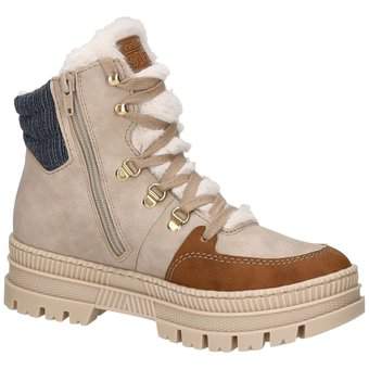 Rieker Schnür Boots in beige