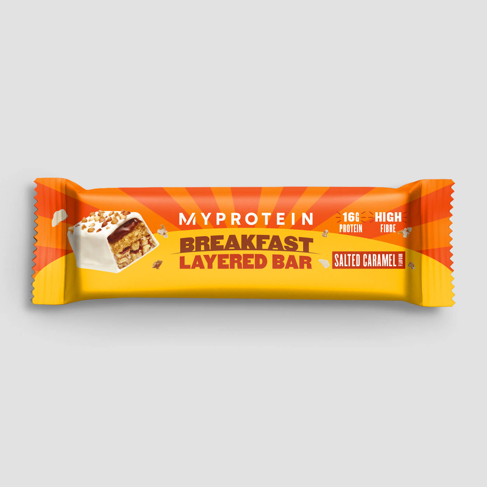 Breakfast Layered Bar, Salted Caramel, 6 x 60g