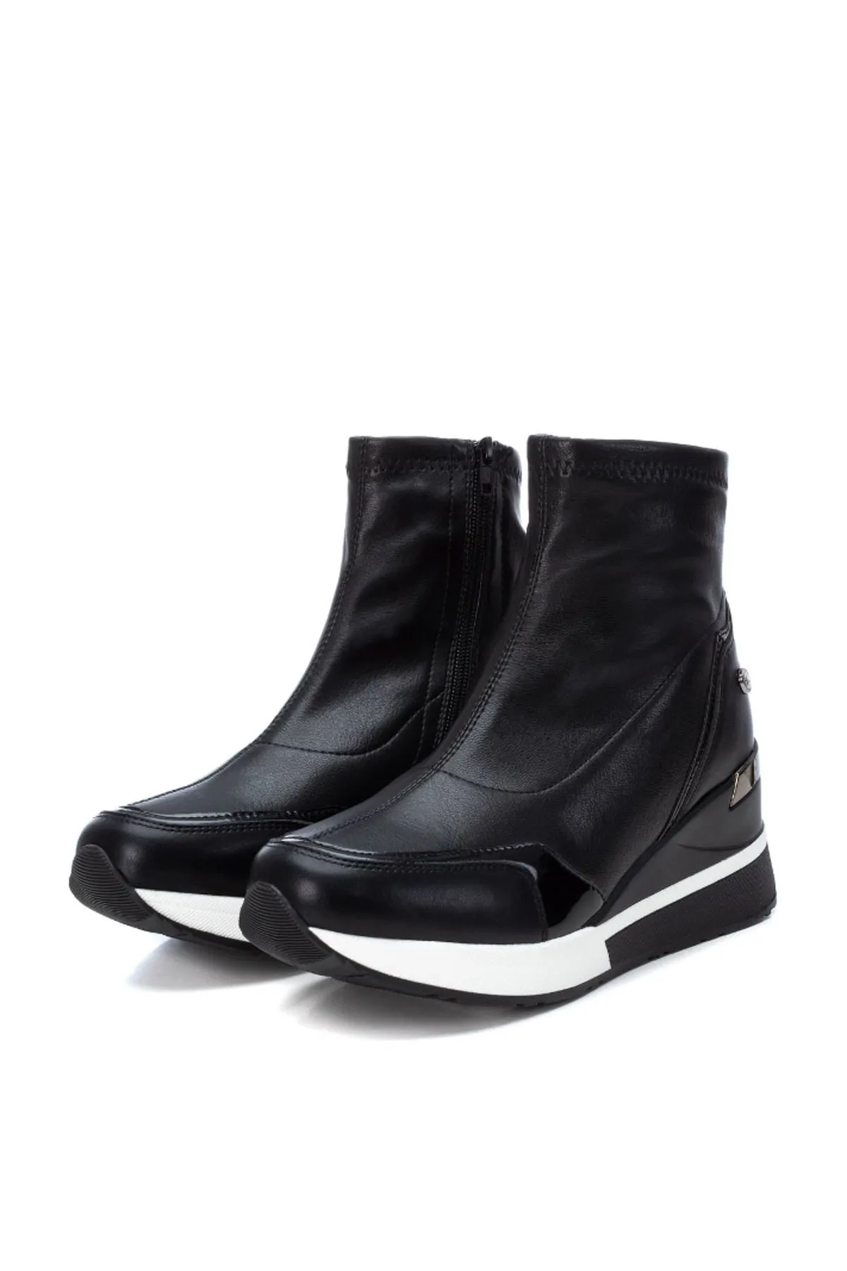XTI  Stiefelette - Schwarz - Keilabsatz