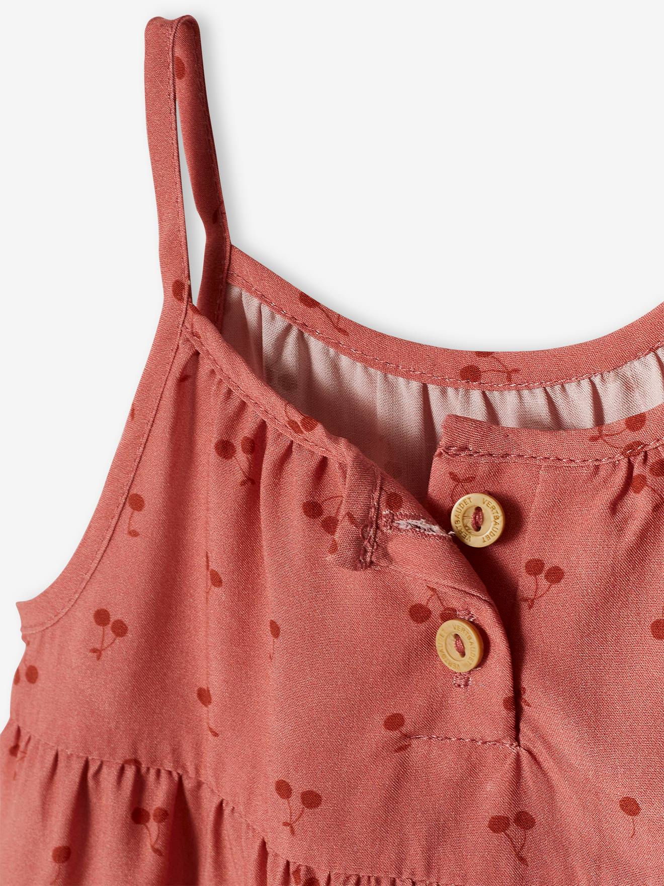 Robe fluide bébé à volants bleu grisé