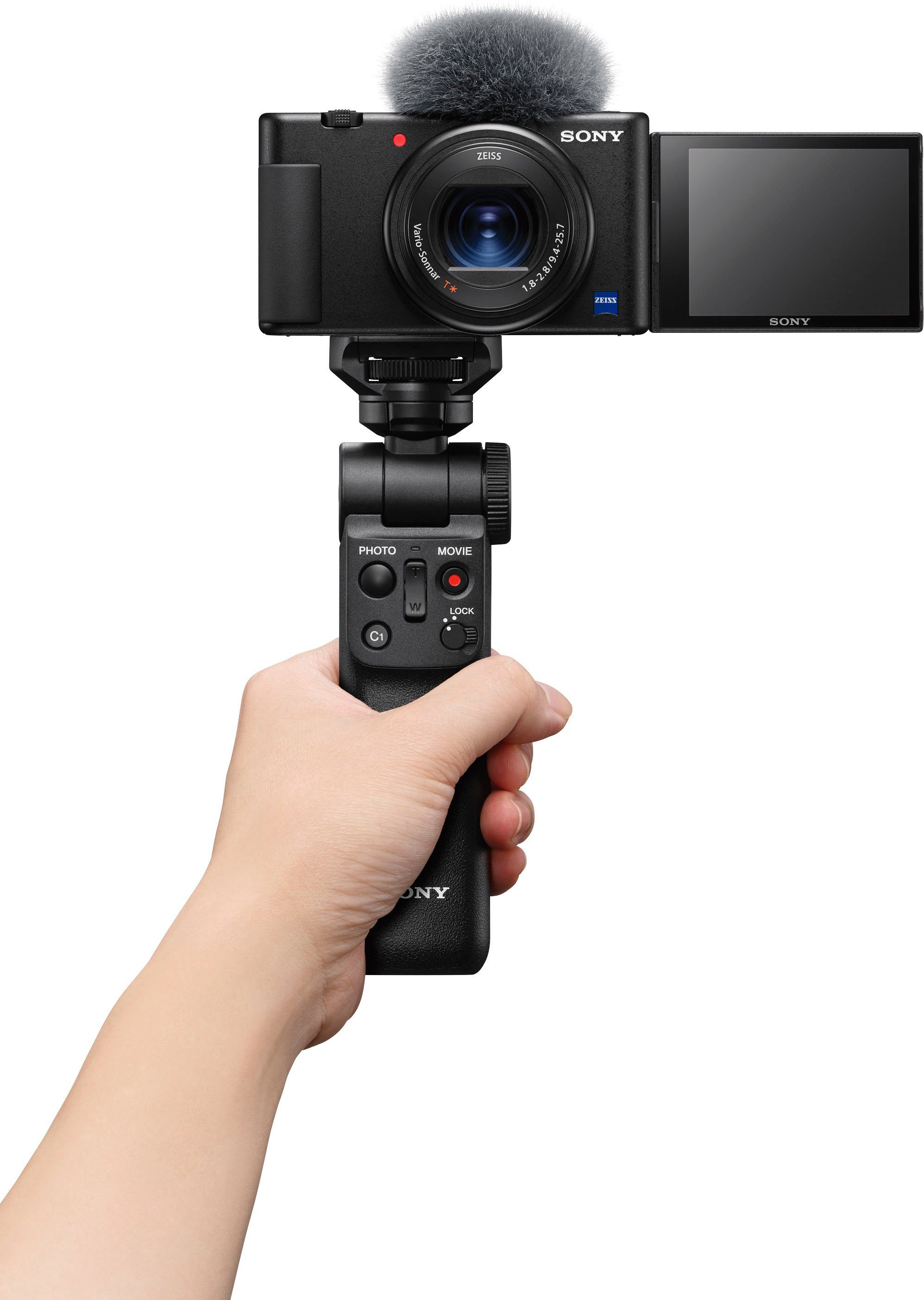 Sony Vlog-Kamera ZV-1 Kompaktkamera (20,1 MP, Bluetooth, WLAN (WiFi)
