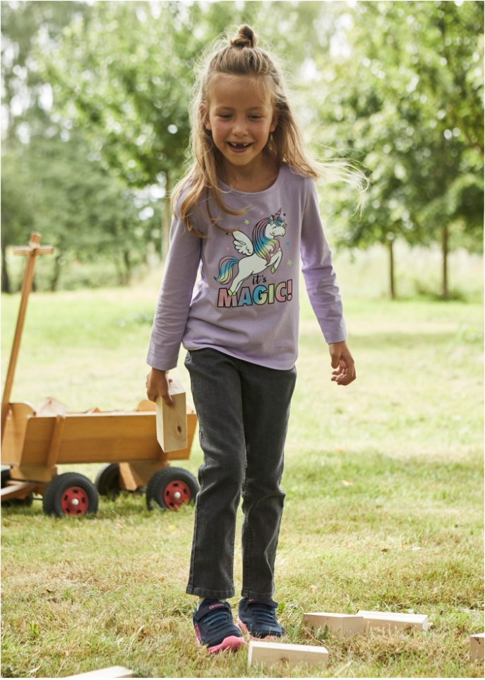 Mädchen Langarmshirt (2er Pack) aus Bio-Baumwolle