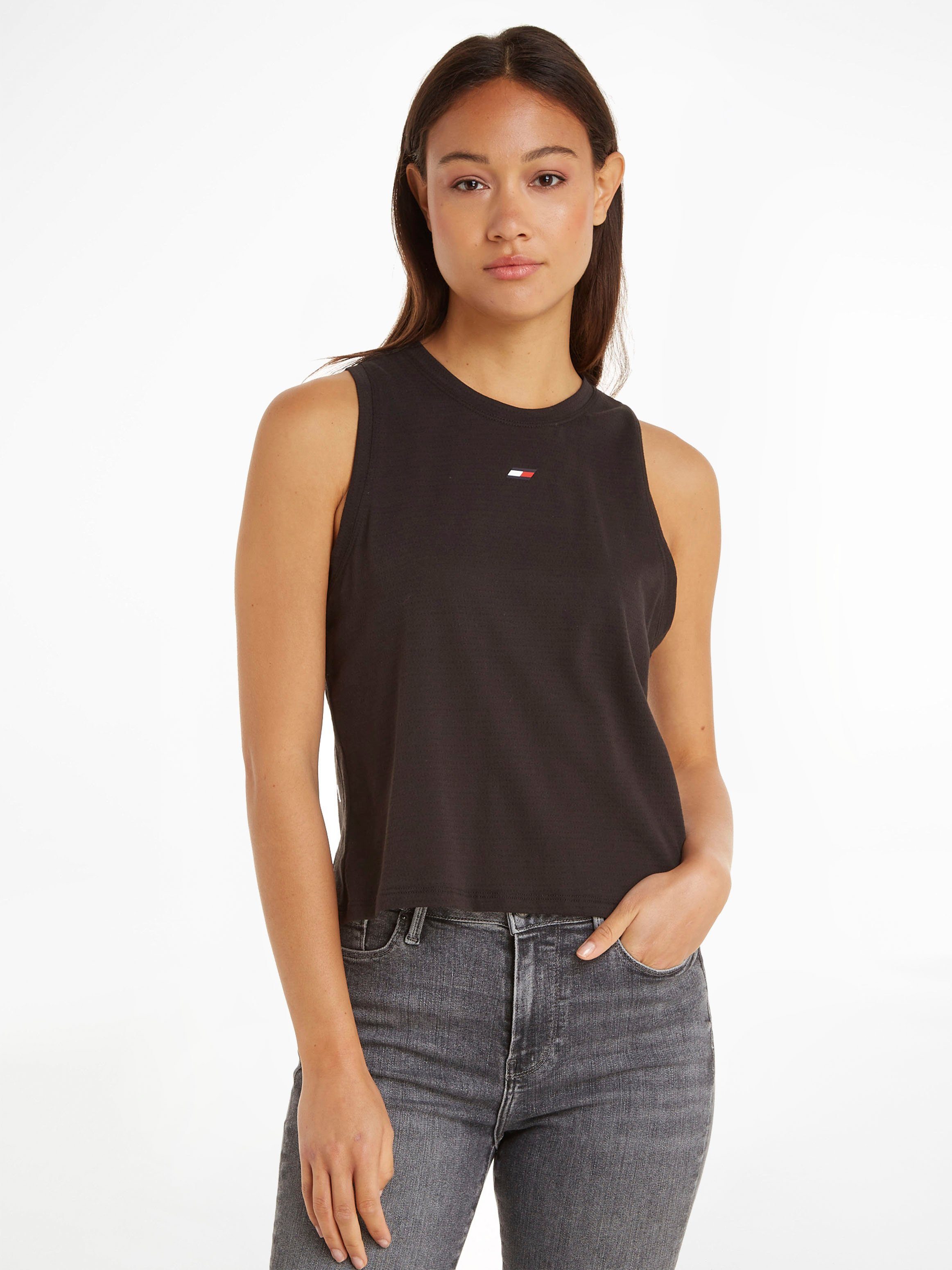 Tommy Hilfiger Sport Sporttop PERFORMANCE MESH RACER TANK mit Tommy Hilfiger Sport Logo-Flag