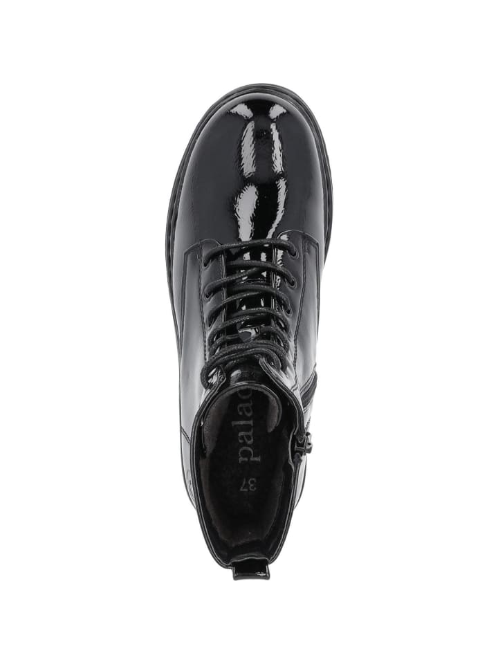 palado Schnürstiefel in black lack günstig kaufen