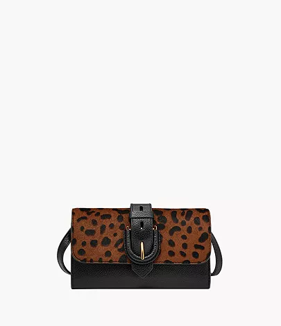 Fossil Crossbody-Geldbörse Harwell Kalbsfell