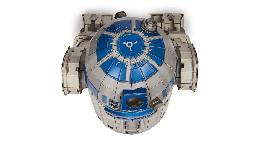 Spin Master - 4D Build - Star Wars R2-D2 - detailreicher 3D-Modellbausatz aus hochwertigem Karton, 201 Teile