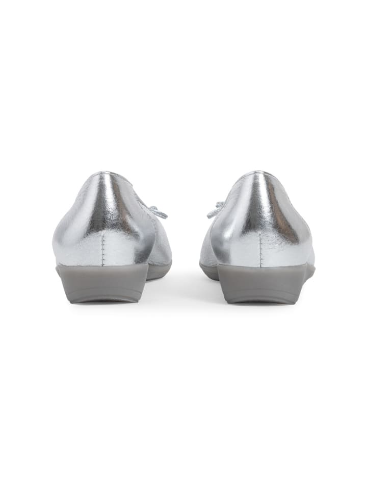 VITAFORM Hirschleder Ballerinas in silber günstig kaufen