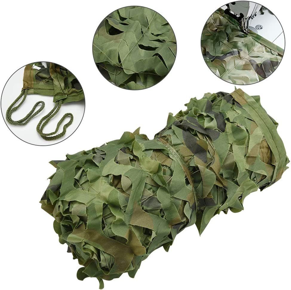 BlingBin Sonnensegel Sonnensegel Camouflage Jagd Tarnnetz Bundeswehr Army Tarnung Camo, (1 Set), 3*4m 4*5m 2*3m 5*1.5m 7*1.5m 5*3m