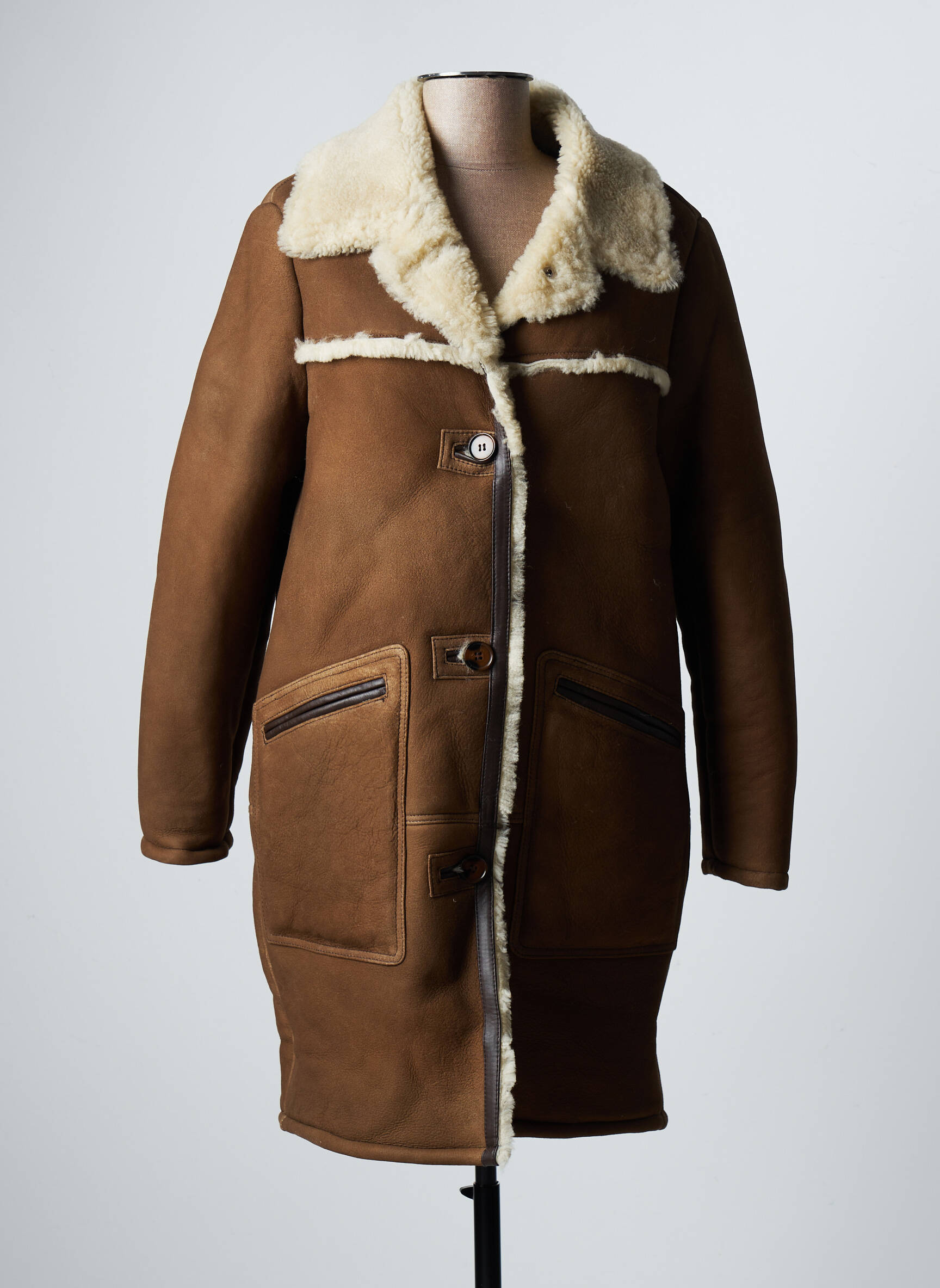 Schott Manteaux Longs Femme couleur marron