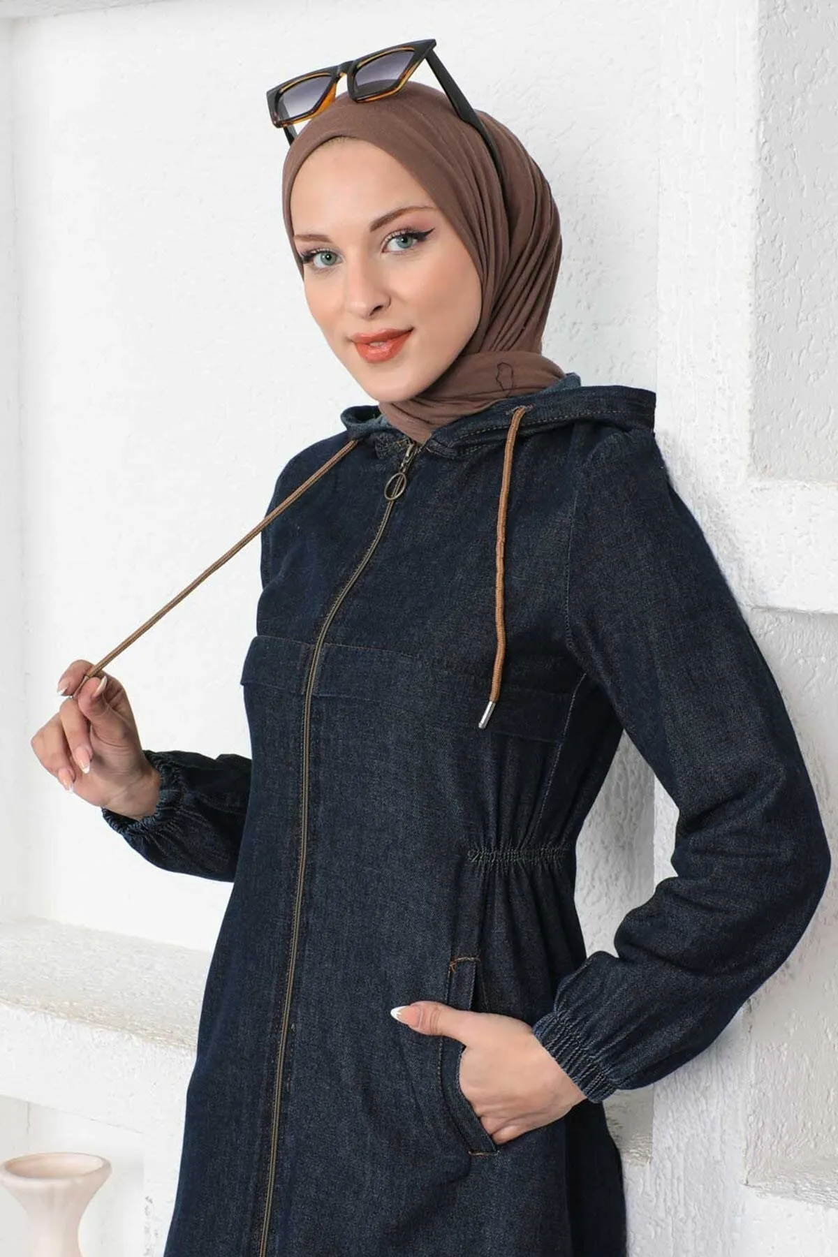 Modamihram  Jeansanzug mit Rock, Dark Denim 19500