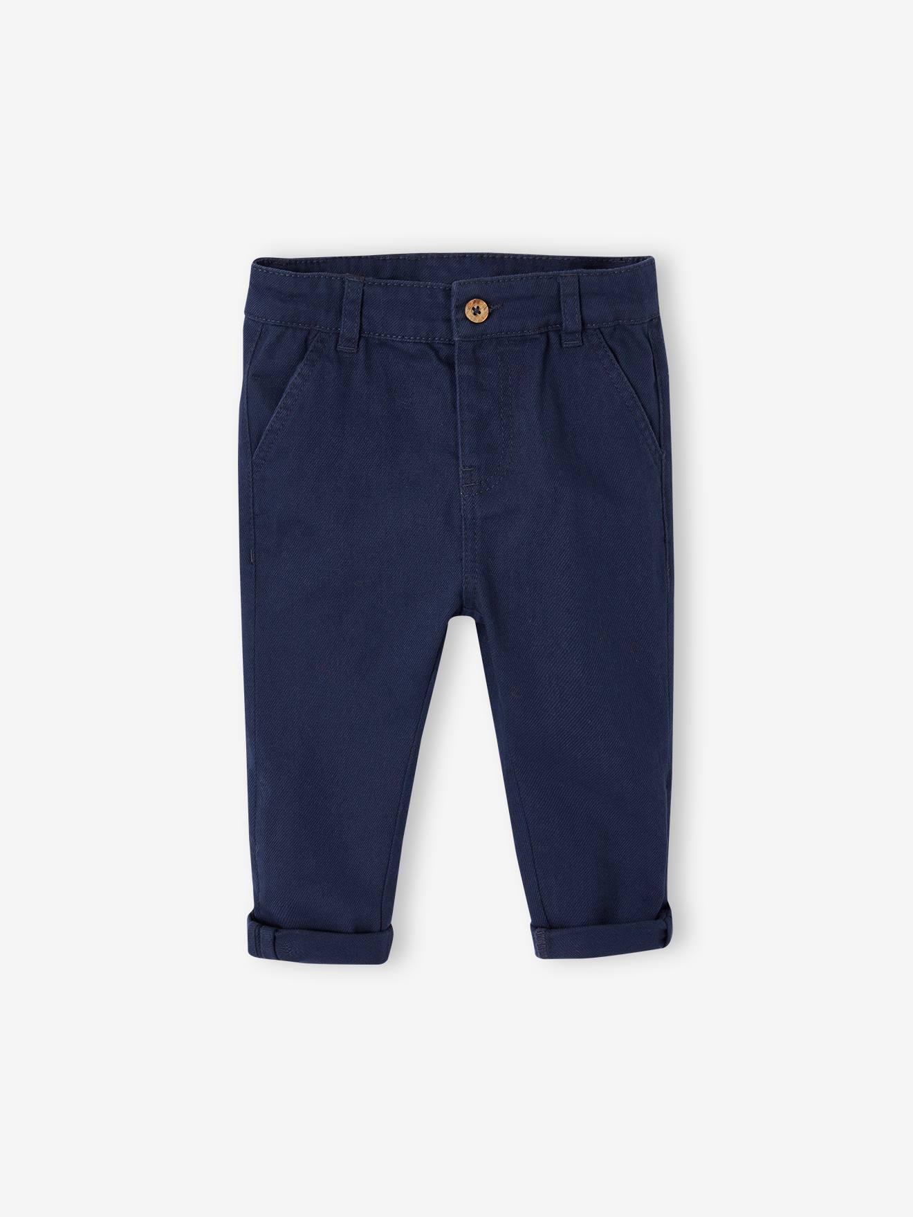 Vertbaudet Baby Hose mit abnehmbaren Trägern - marine