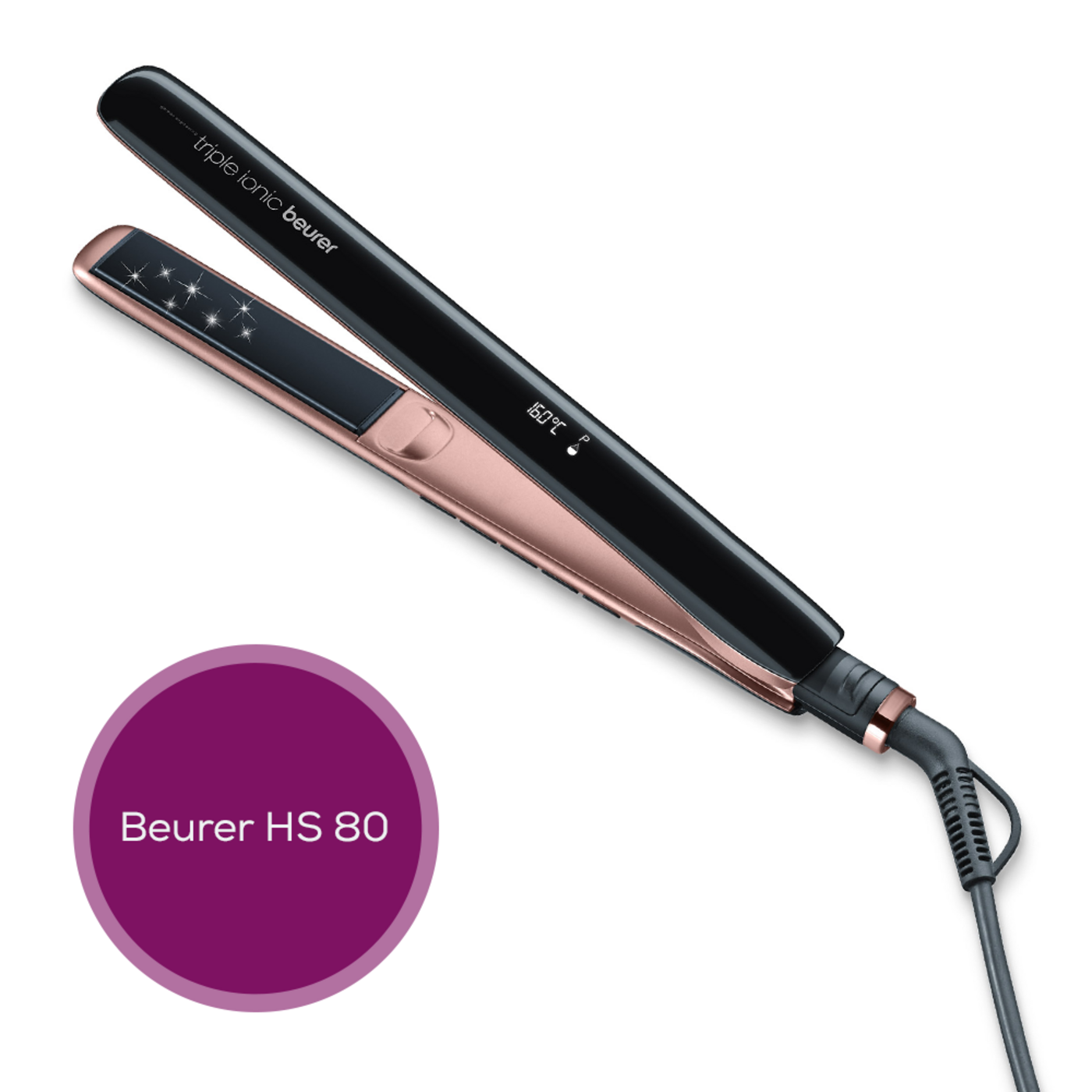 Beurer Haarglätter - HS 80 & Warmluftbürste HT 80-Haarstyling Set
