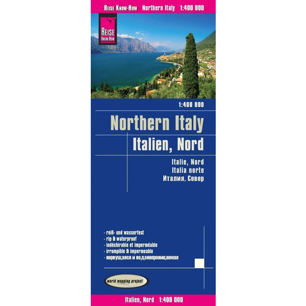 Reise Know-How Landkarte Italien, Nord 1 : 400.000 - Straßenkarte