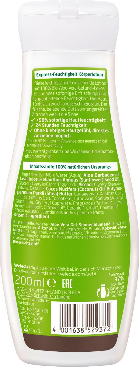 Körperlotion Expressfeuchtigkeit Citrus, 200 ml