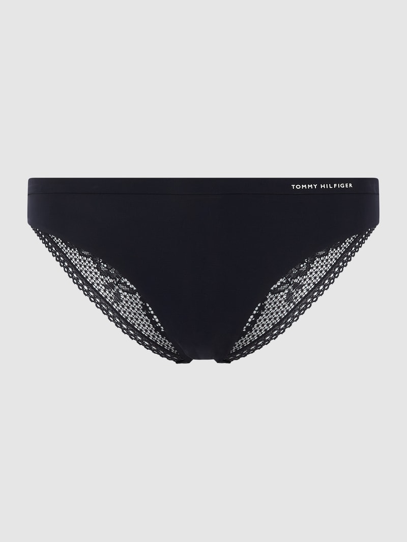 Slip aus Mikrofaser in marineblau