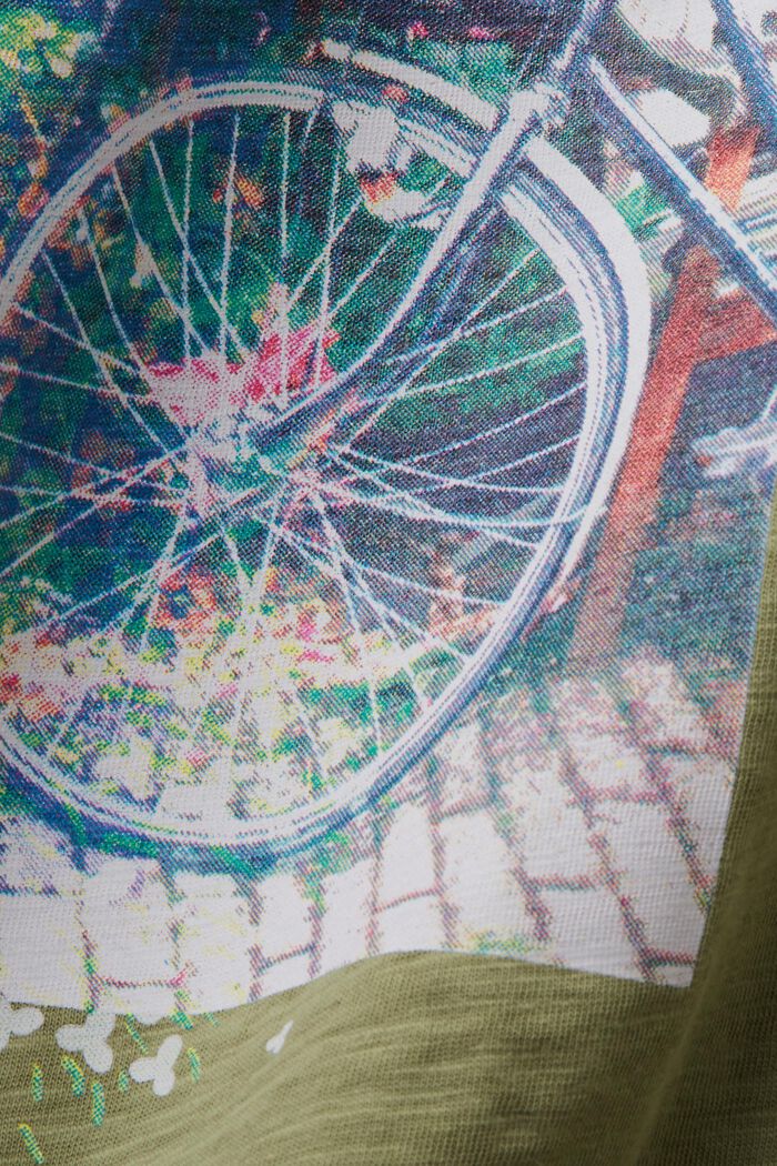 T-Shirt mit Print auf der Vorderseite, 100 % Baumwolle