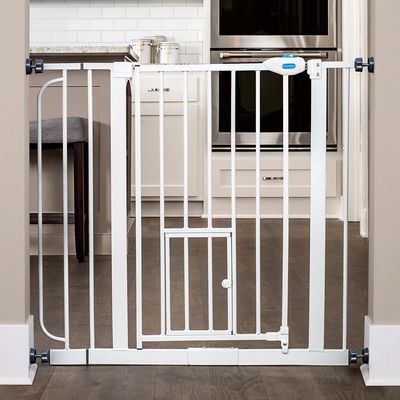 Carlson Absperrgitter Pet Gate mit Katzentür