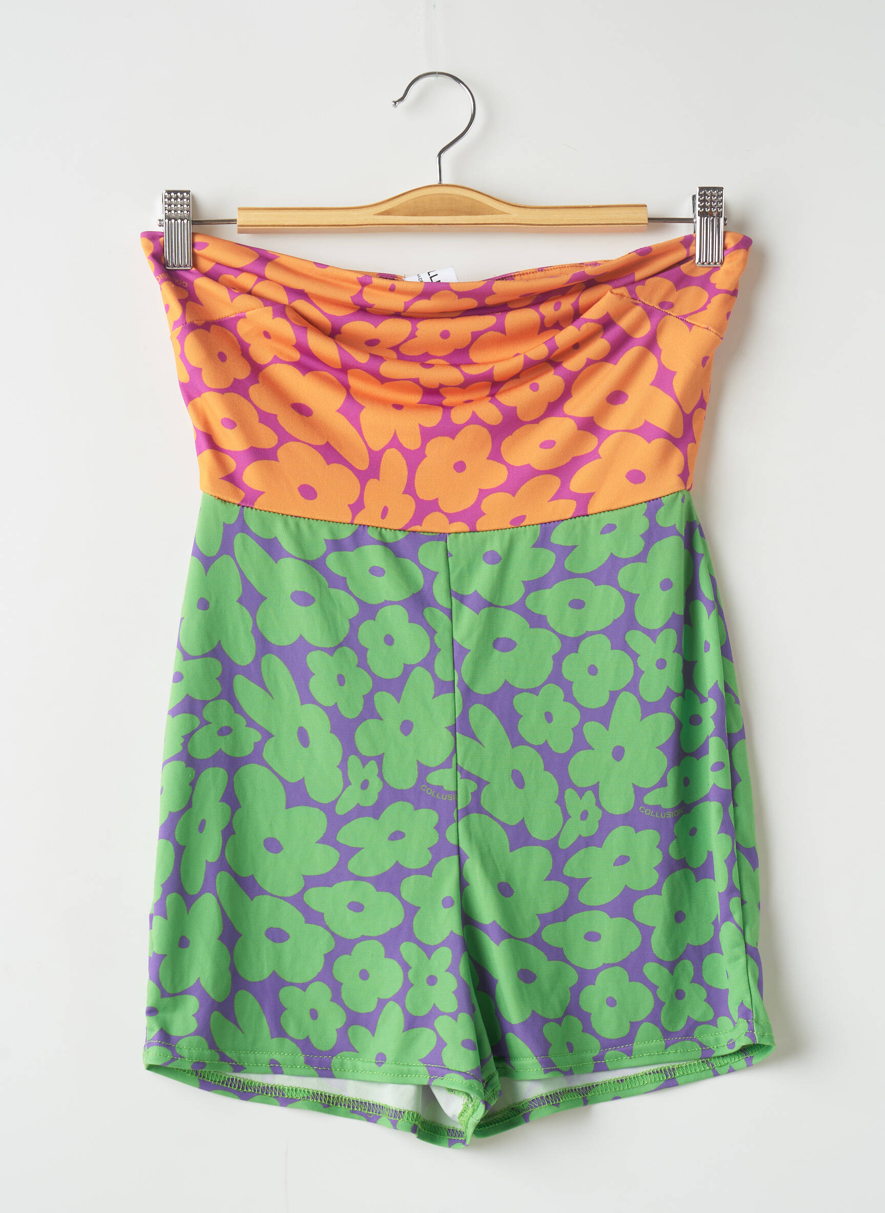 Collusion Combi Shorts Femme couleur vert