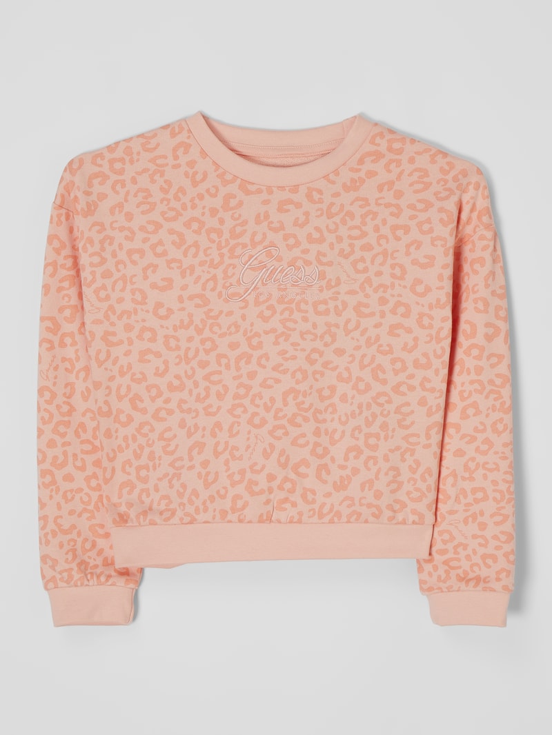 Sweatshirt mit Zebramuster in apricot
