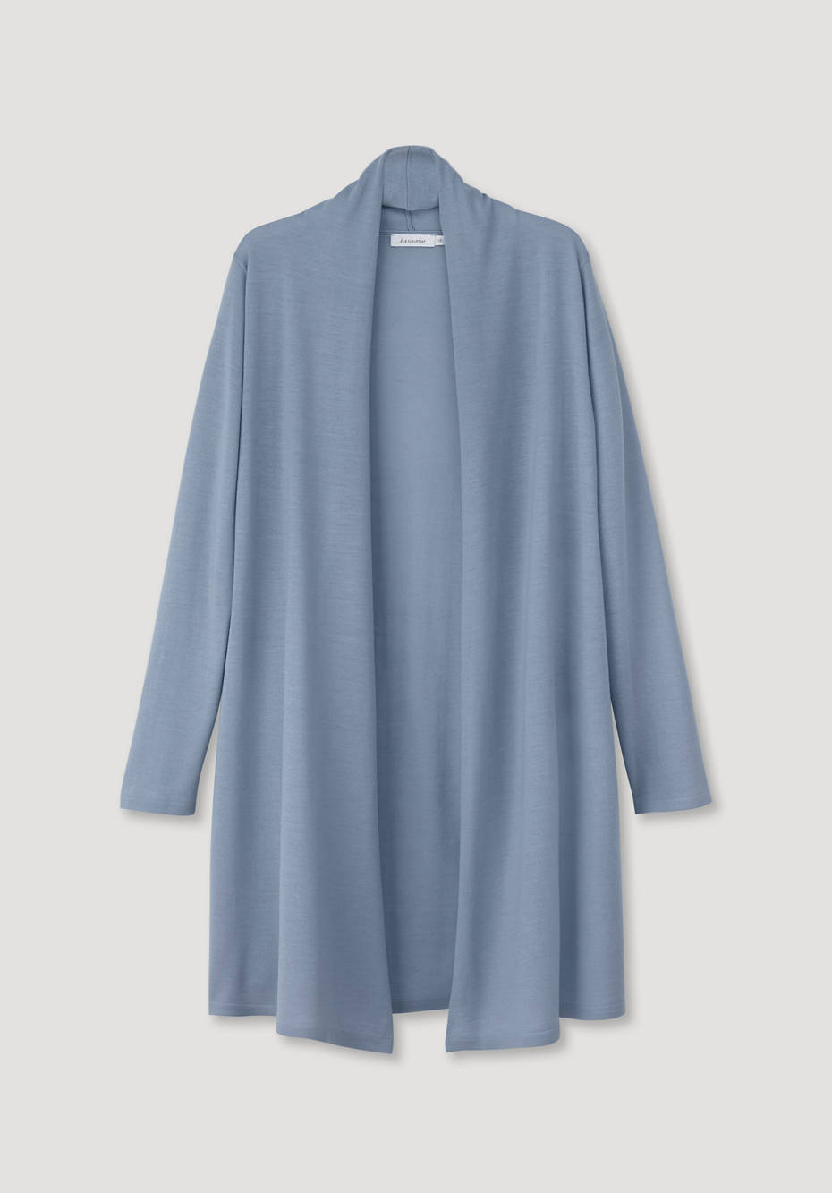 Long Strickjacke aus reiner Bio-Merinowolle