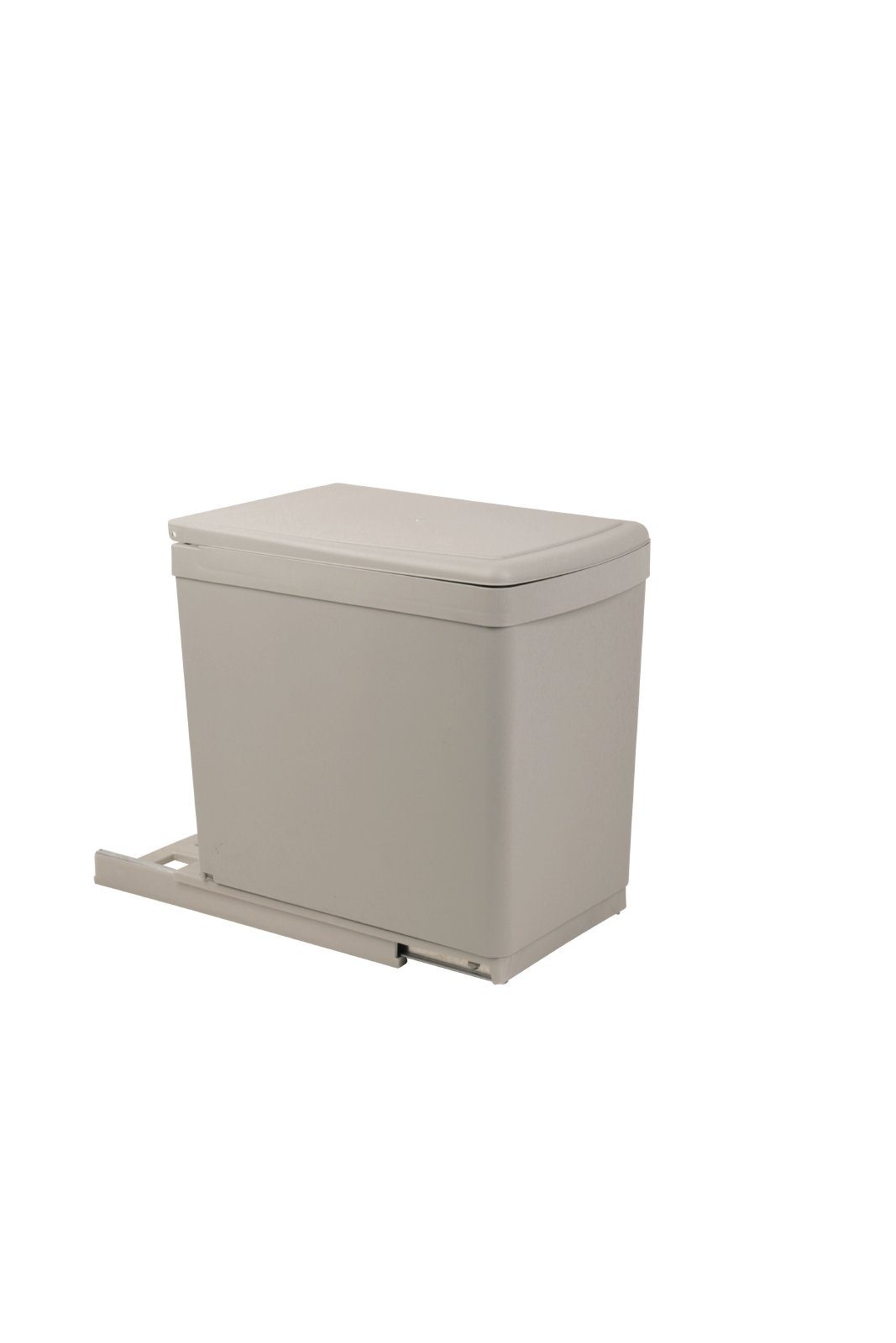 SANITOP WINGENROTH Einbaumülleimer, 1 Fach 16 Liter, ausziehbar, Henkel-Eimer, Schienengestell, 280136