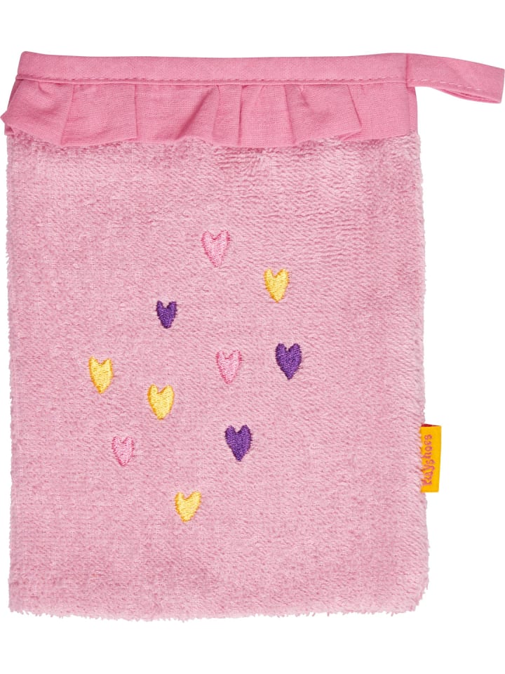 Playshoes Frottee-Waschhandschuh Einhorn in Rosa günstig kaufen onesize