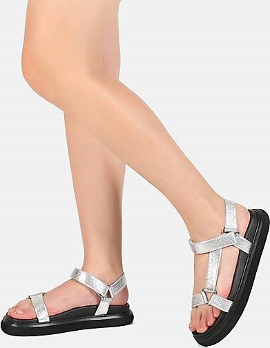 ekonika Sandalen mit glänzenden Riemen
