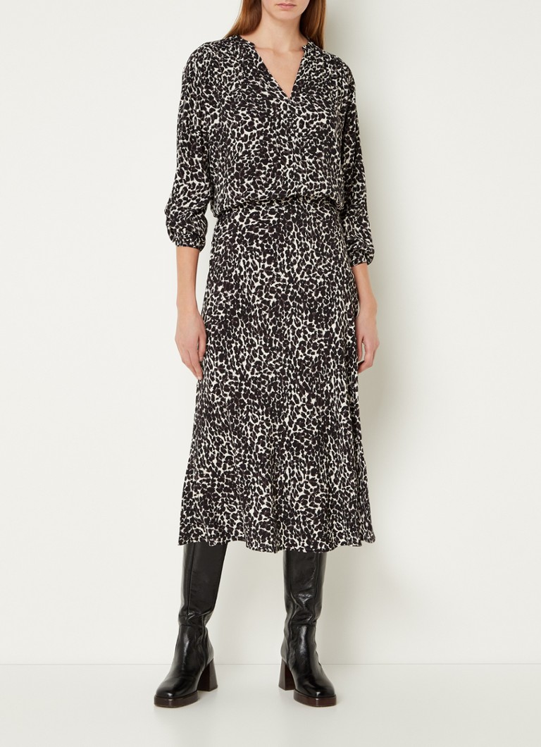 Whistles  ShadowLeopardBiasCutSkirt