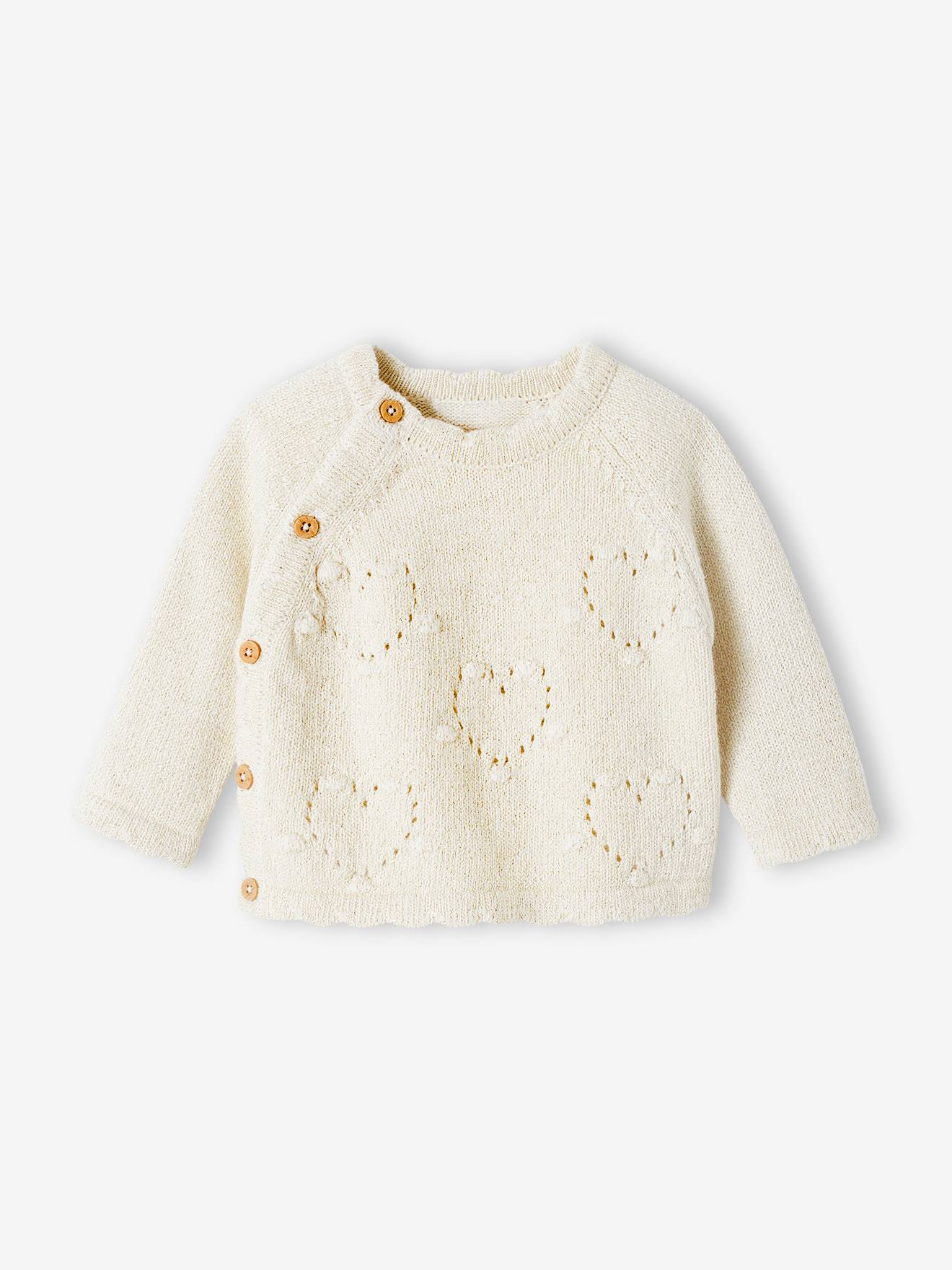Vertbaudet Baby Wickeljacke, Oeko-Tex - wollweiß