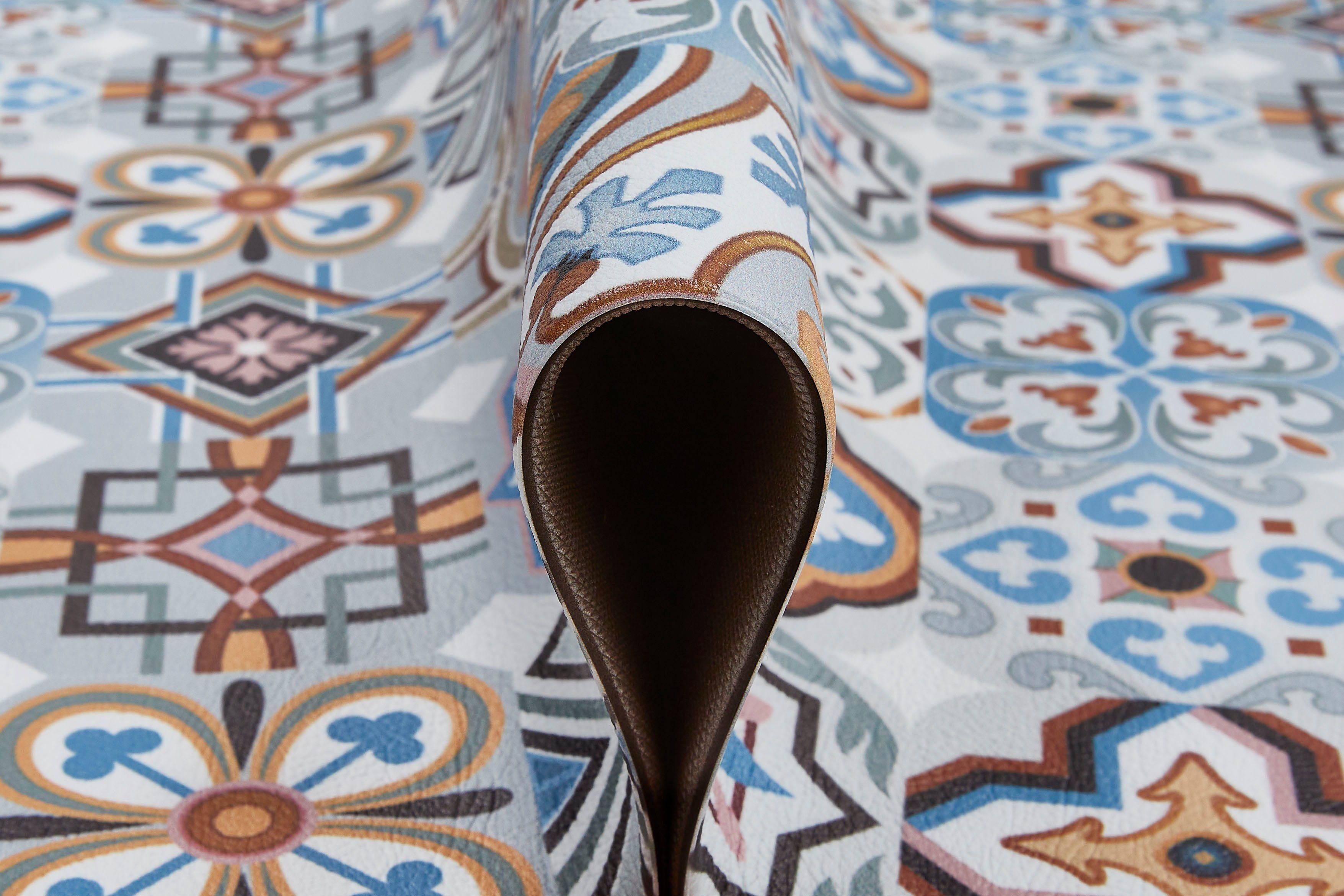 Küchenläufer Marrakesch, Andiamo, rechteckig, Höhe: 5 mm, aus Vinyl, abwischbar, rutschhemmend, Fliesen Design, Größe 50x150 cm