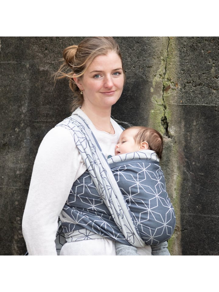 Hoppediz Babytragetuch Gewebtes Tragetuch kbA in Malmö denim günstig kaufen 5,40 x 0,70 m