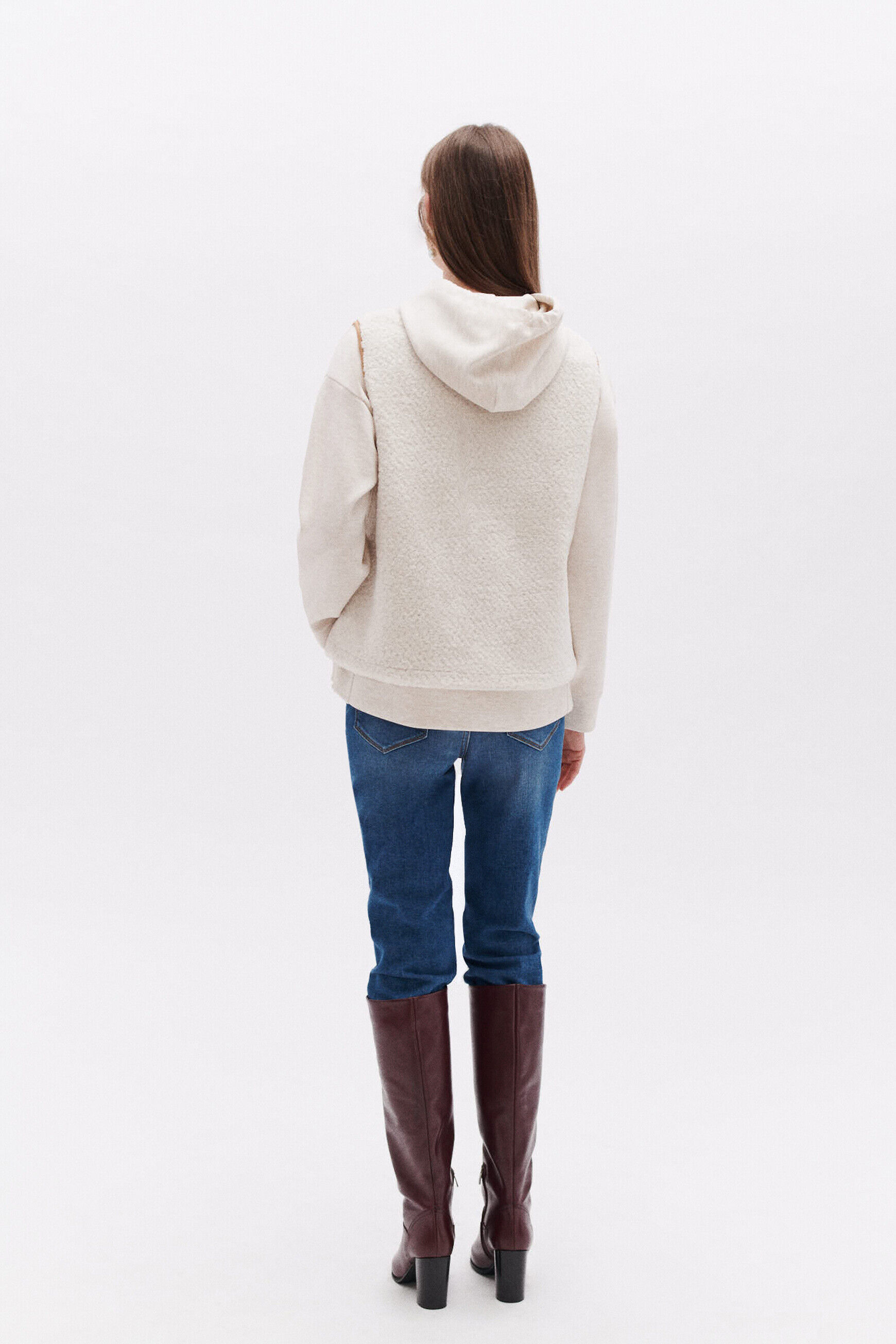 Manteau gilles ecru femme