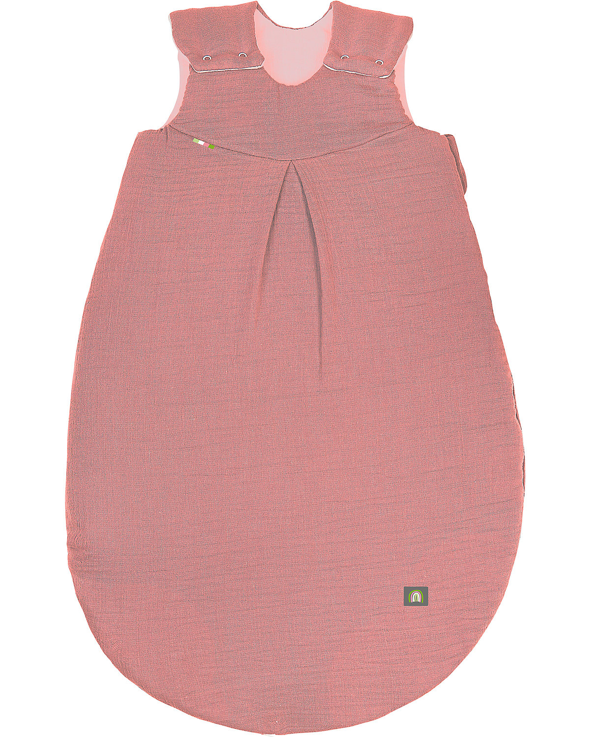 Musselin-Schlafsack wattiert, cranberry, 70 - TOG 2,5